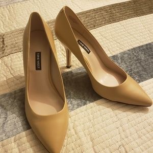 Brand New Designer Tan Nine West Heels